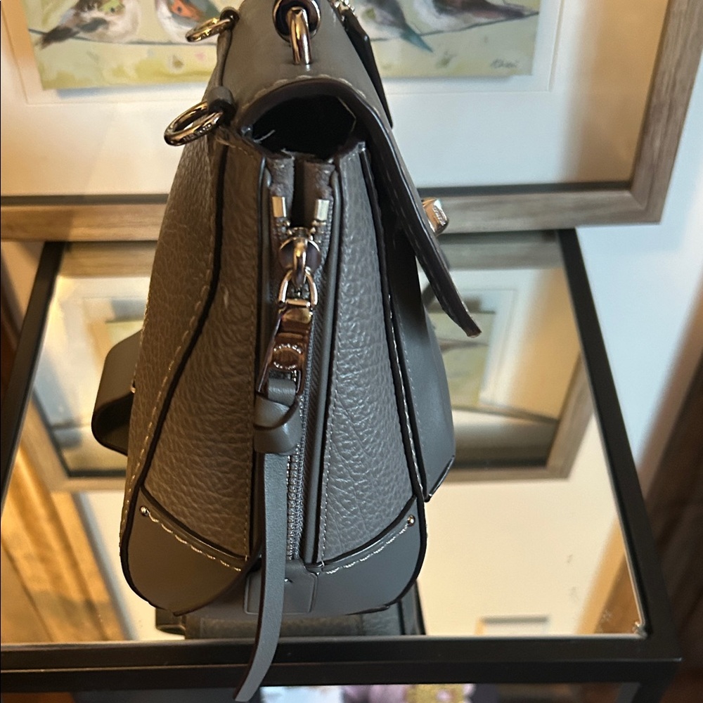Coach Gray Leather Satchel converts into a backpack - Picture 4 of 13